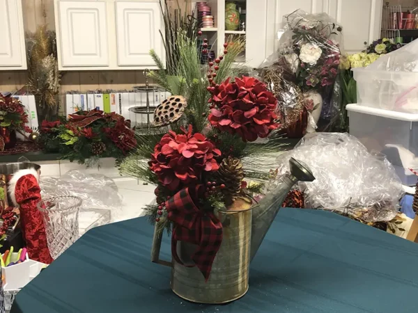 Watering Can Arrangement